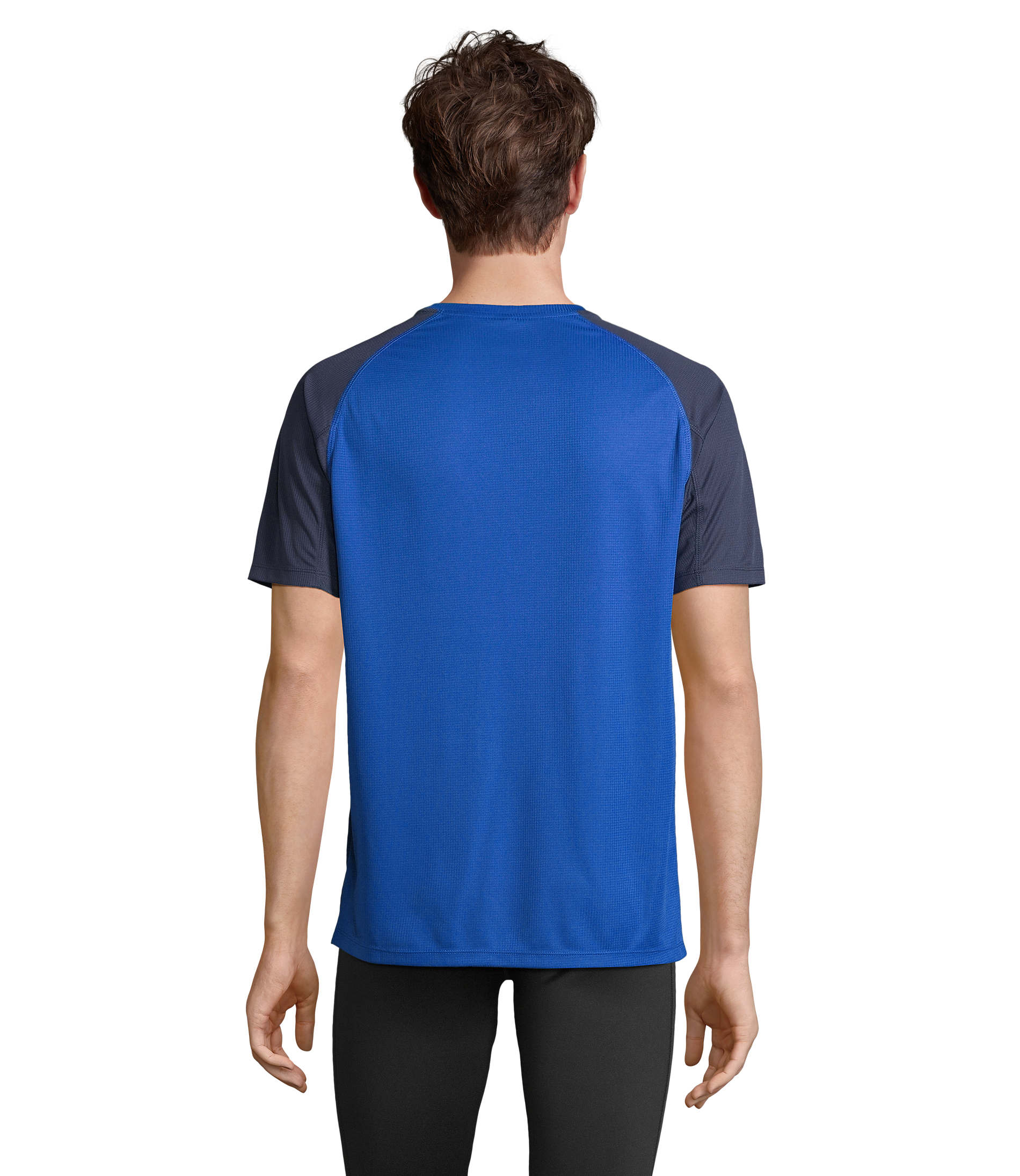 Tee-shirt unisexe personnalisable manches raglan VORTEX French Marine/Royal